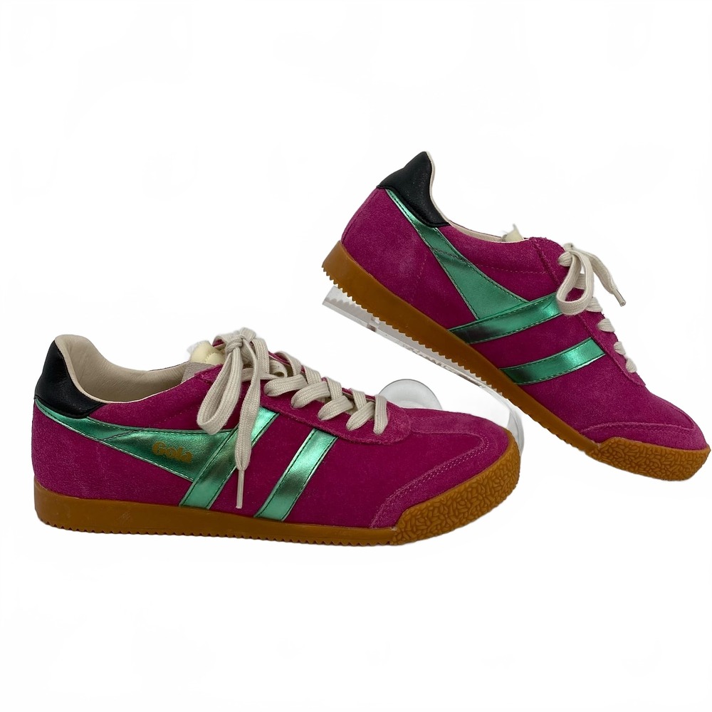 Gola Purple Green Lace-Up Sneakers | Womens 8